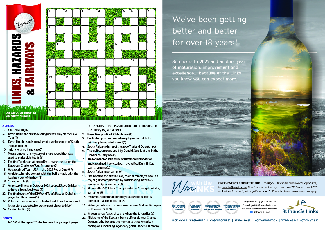 November/December 2025 Crossword Puzzle